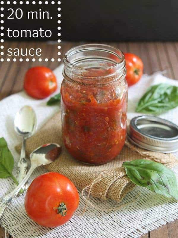 20 Minute Tomato Sauce
