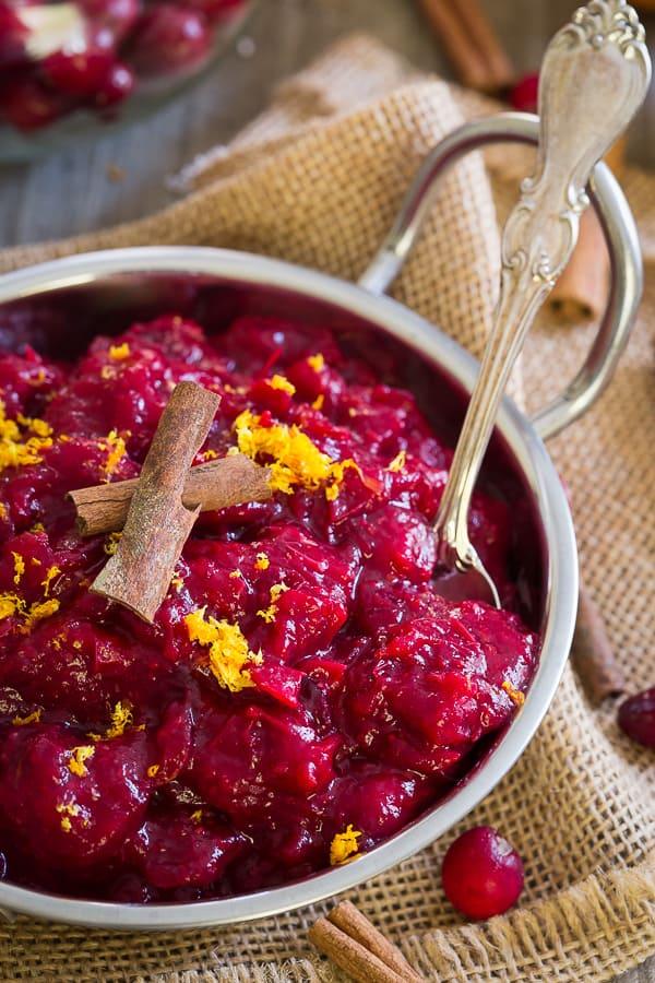 5 Ingredient Paleo Slow Cooker Cranberry Sauce
