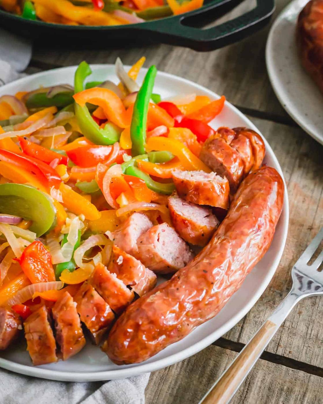 How to cook Italian sausage in the air fryer in just 10 minutes to a perfectly crispy golden brown exterior and juicy center.