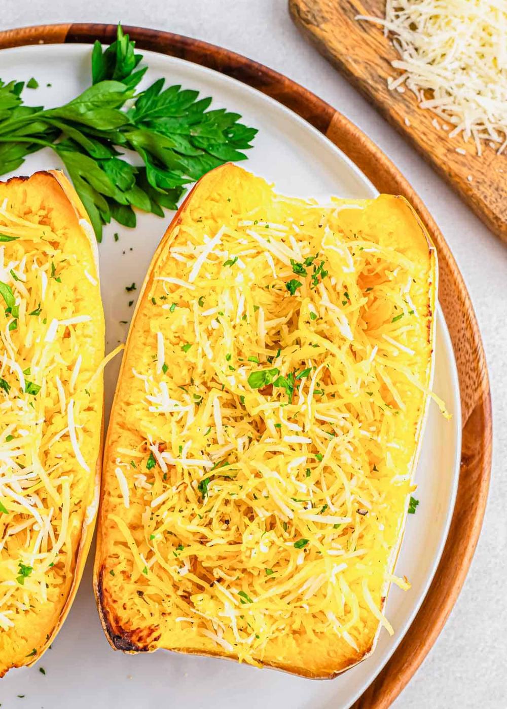 Parmesan Air Fryer Spaghetti Squash