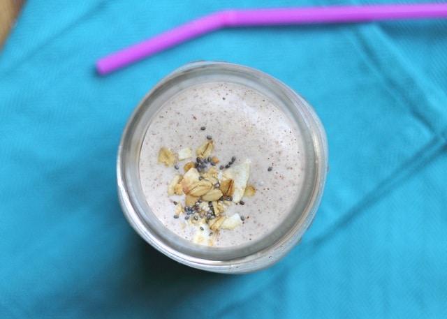 Almond butter and jelly smoothie