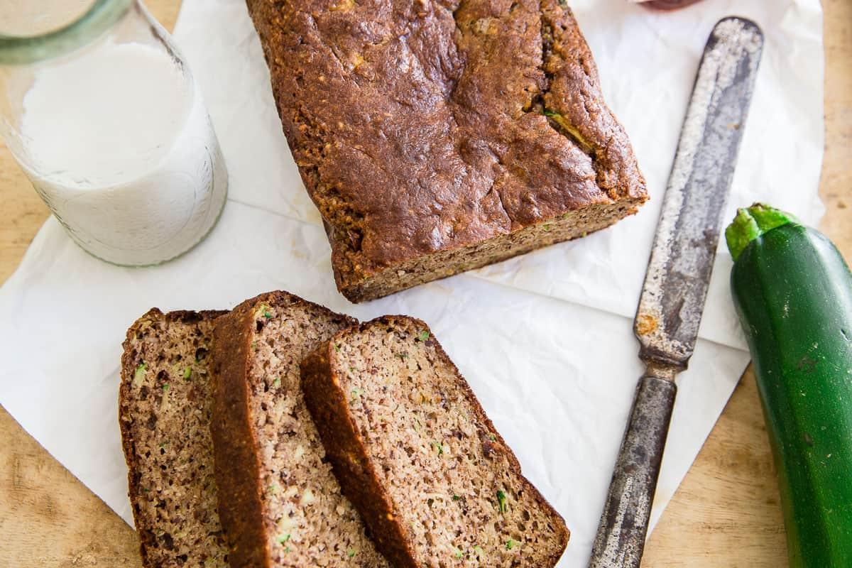Try out this Paleo Almond Zucchini Bread, it's the perfect way to use up all that summer zucchini!