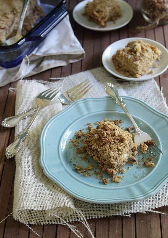 Apple bars with cheddar