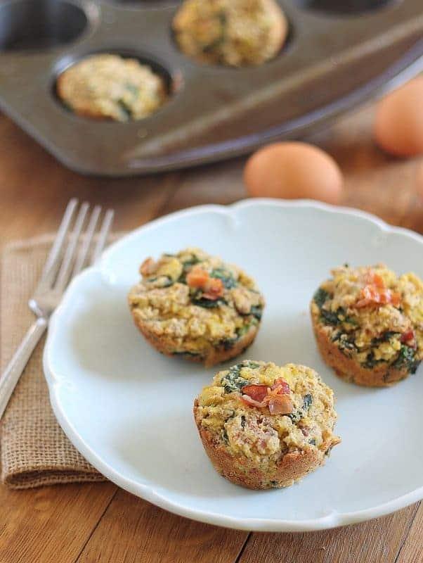 Bacon Spinach Breakfast Frittata Muffins