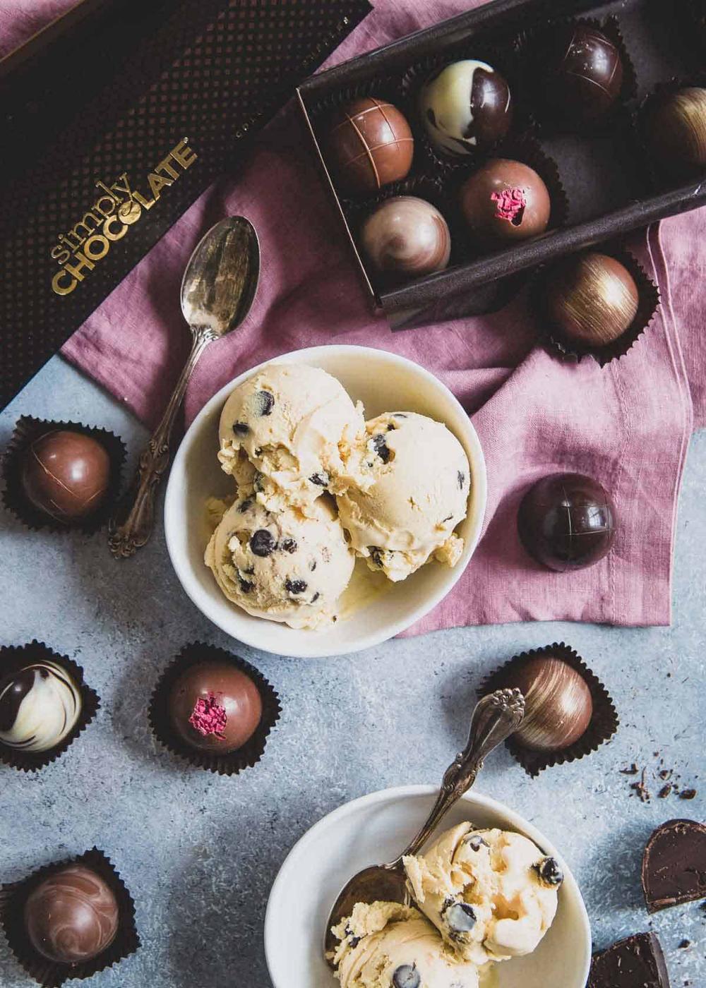 Enjoy decadent Baileys Irish cream ice cream with chocolate chips this St. Patrick's Day.