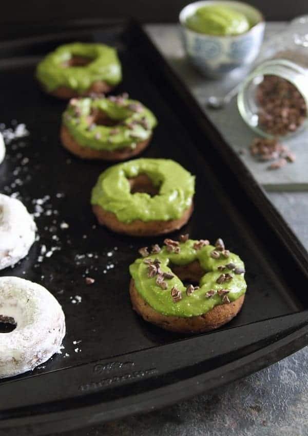 Baked Chocolate Avocado Cake Donuts