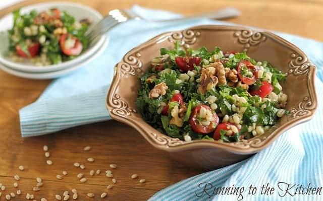 Barley Kale and Cherry Salad