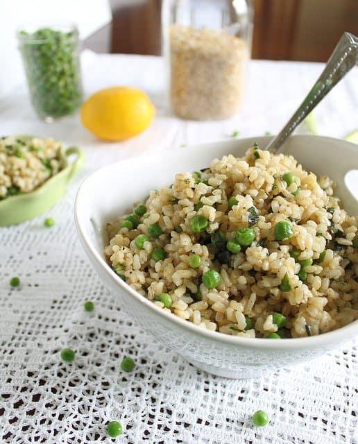 Basil brown rice