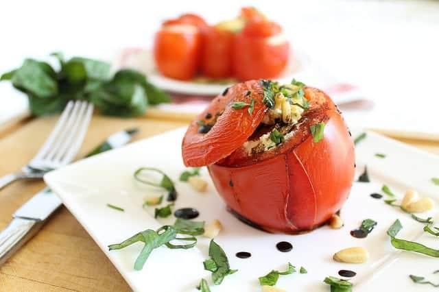 Vegan Stuffed Tomatoes