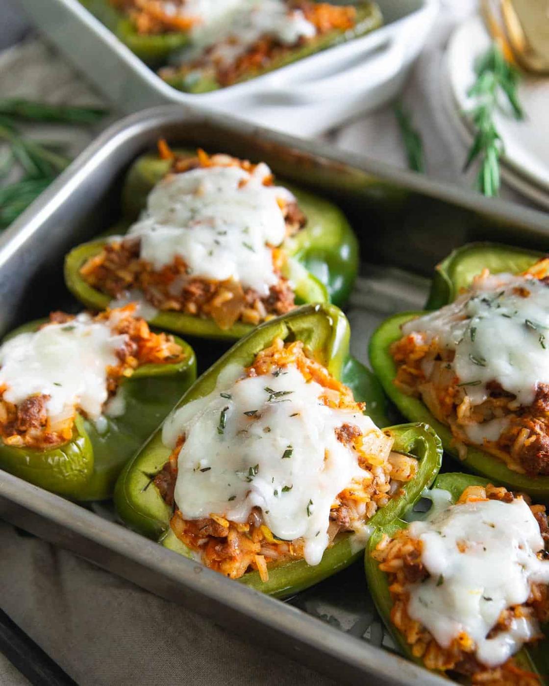 Bison Stuffed Peppers