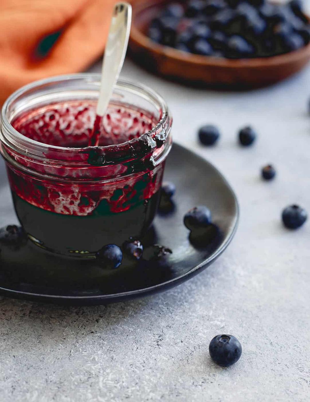 Make this easy blueberry balsamic BBQ sauce to liven up anything off the grill this summer, especially turkey legs!