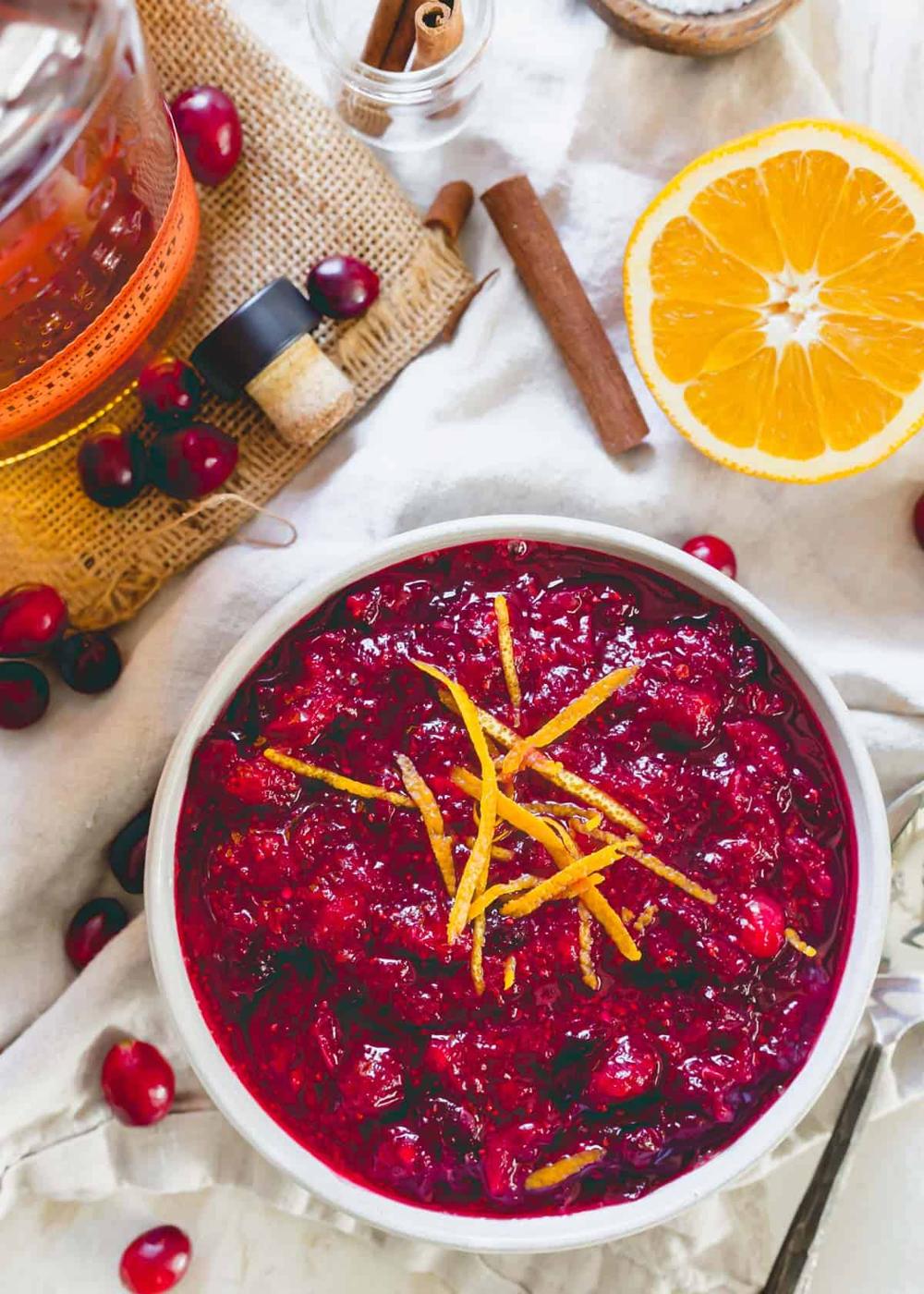 Stove top cranberry bourbon sauce recipe.
