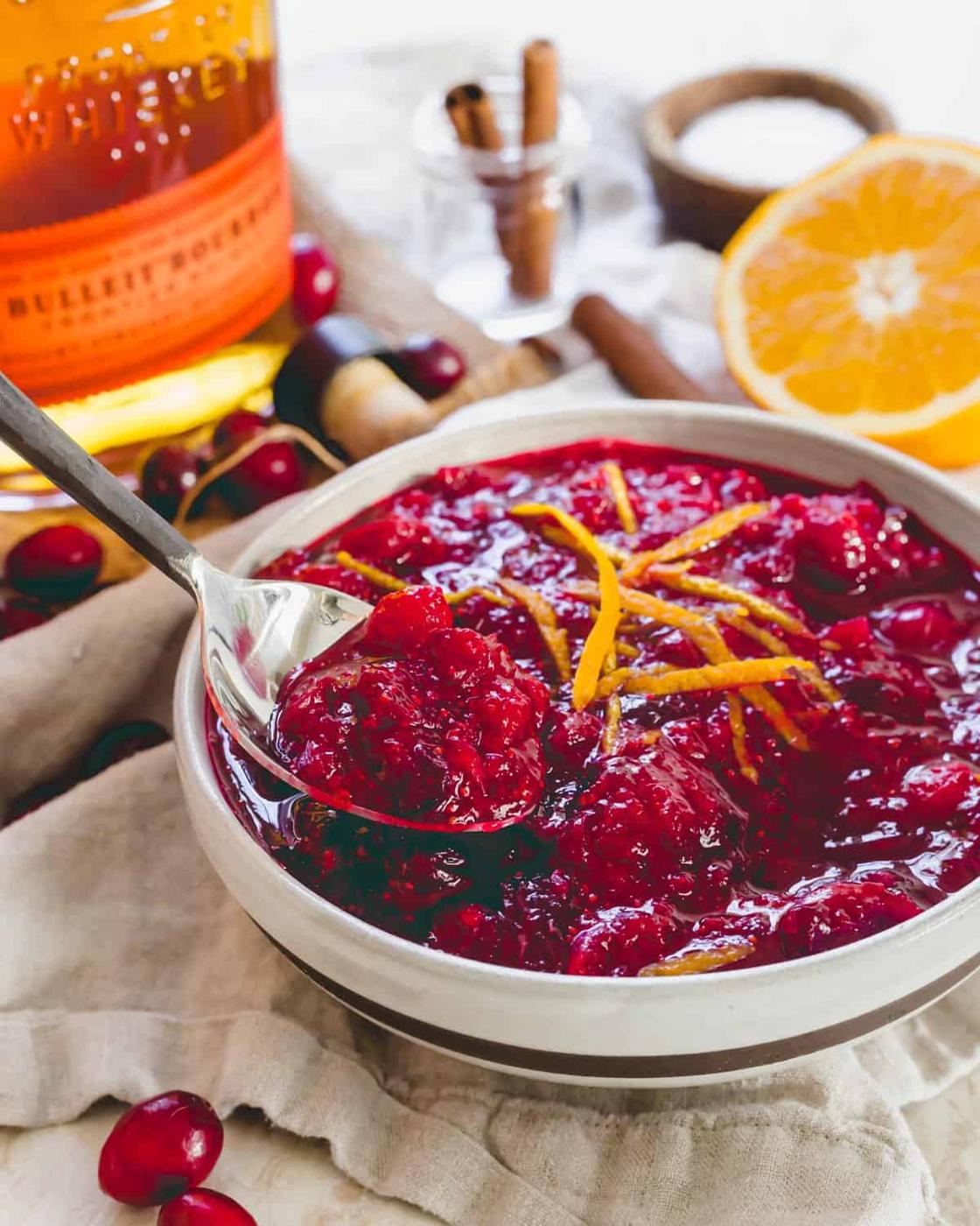 Bourbon Cranberry Sauce