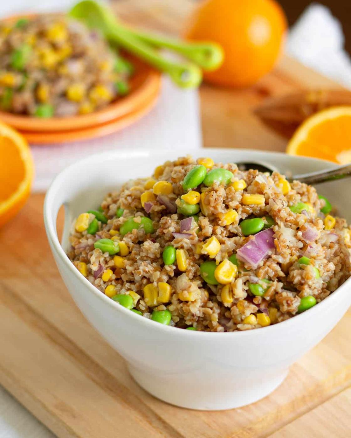 Bulgur Salad with Orange Dijon Dressing