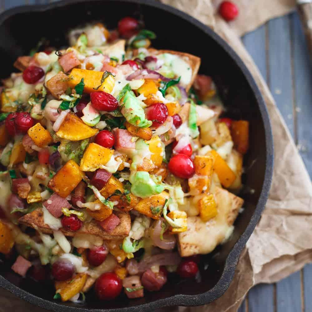 Butternut Squash Pita Nachos