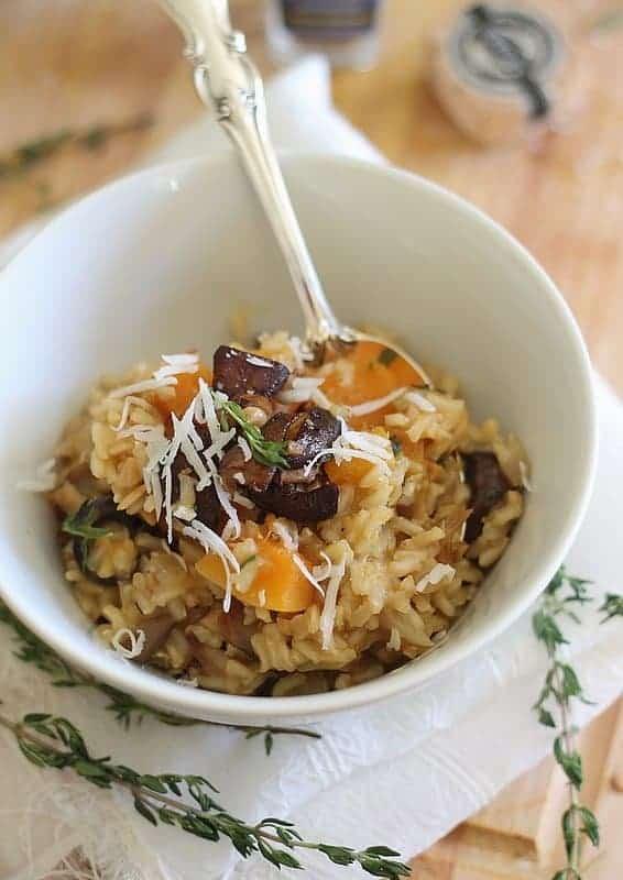 Butternut Squash and Porcini Mushroom Risotto
