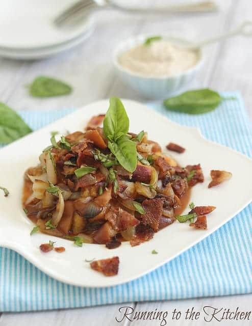 Caramelized Peach and Onion Salsa