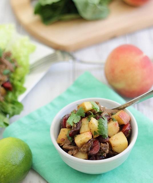 Carnitas lettuce wraps