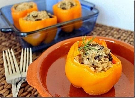 Mushroom Stuffed Peppers