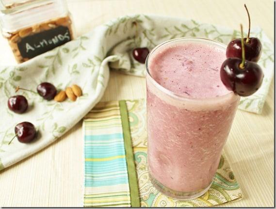 Cherry Almond Vanilla Smoothie
