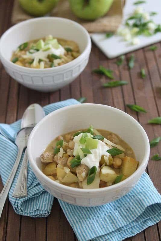Chicken Apple Cheddar Chili