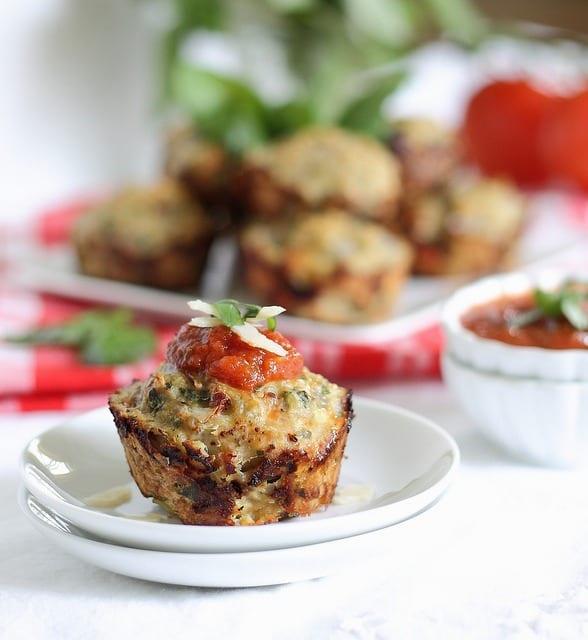 Chicken parm muffins