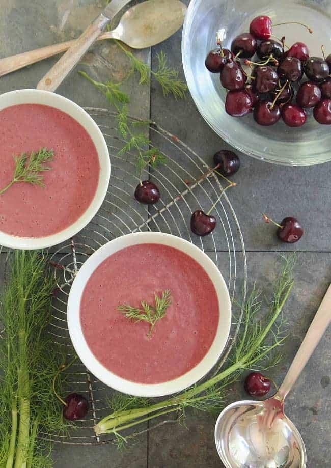 cherry fennel soup