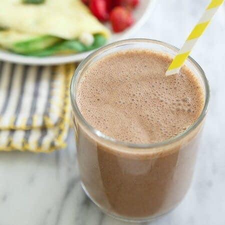 Chocolate Cashew Butter Banana Smoothie