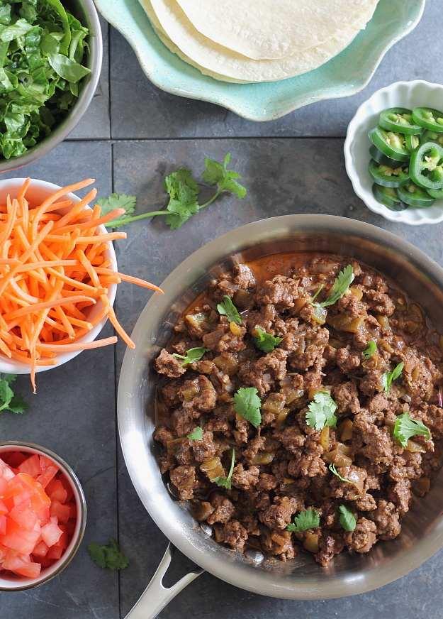 chile tacos with chocolate