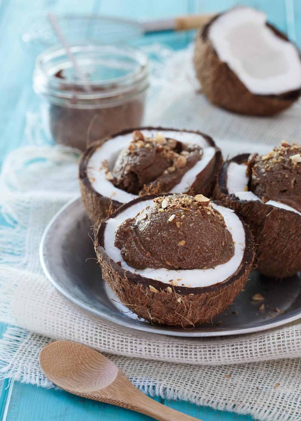 This chocolate coconut avocado ice cream is creamy, decadent and incredibly simple to make. Full of healthy fats, it's a great summer treat!