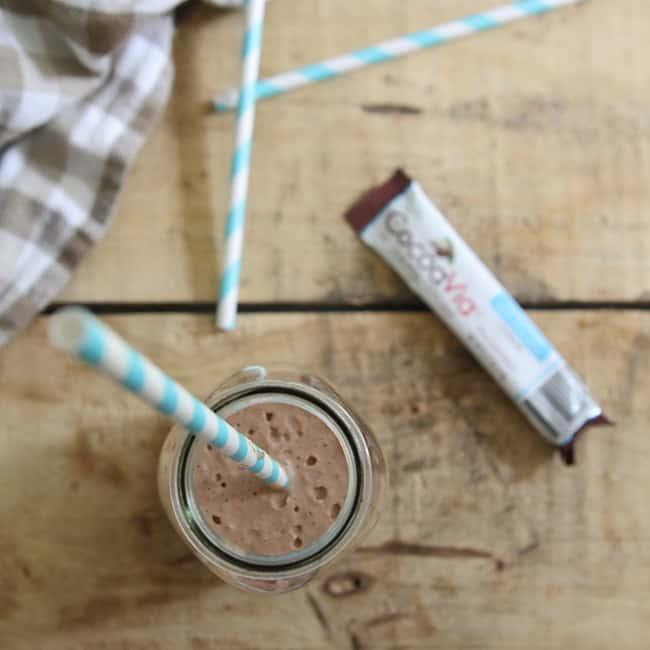 Chocolate smoothie with espresso