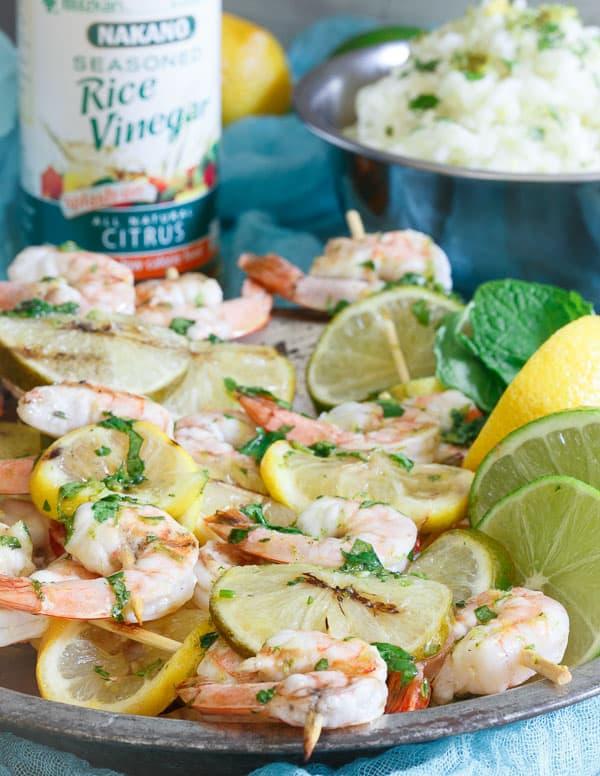 Lemon Lime Shrimp Skewers