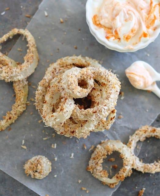baked onion rings