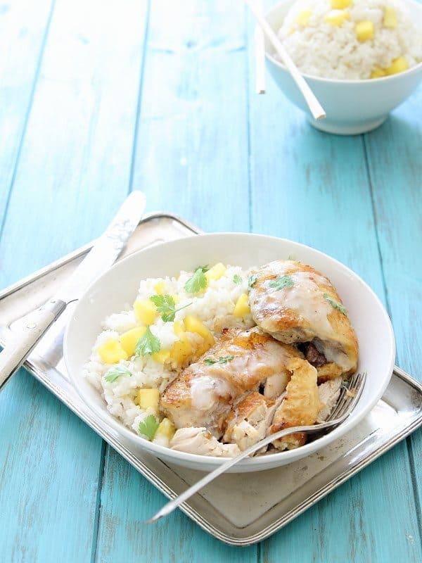Coconut lime baked chicken