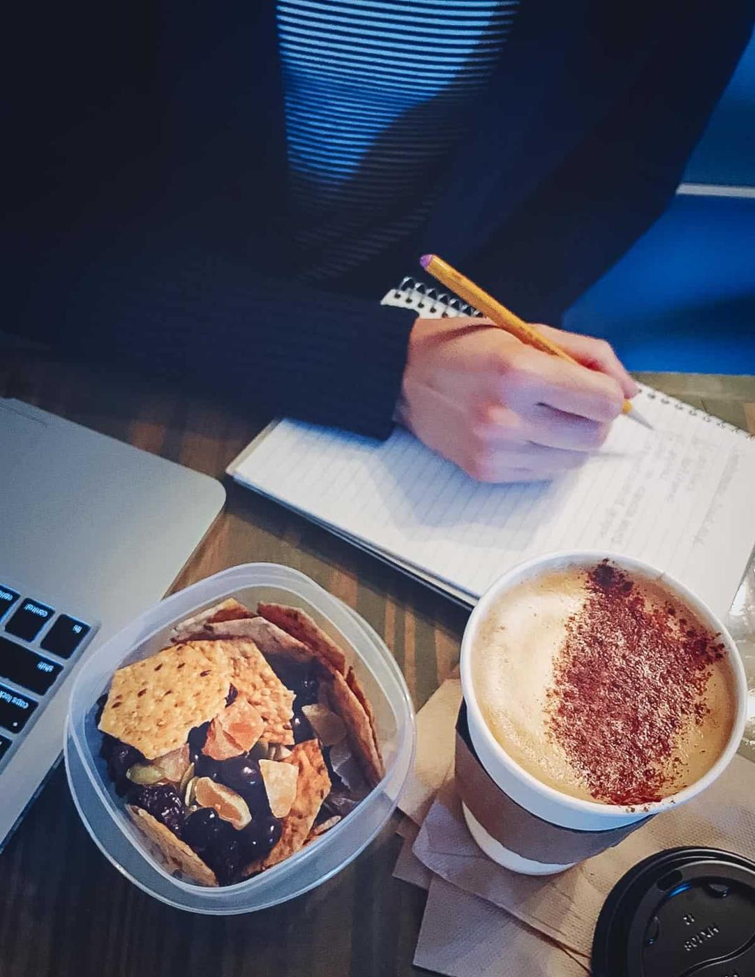 Coffee house cracker crunch trail mix is the perfect snack to munch on alongside your favorite coffee drink.