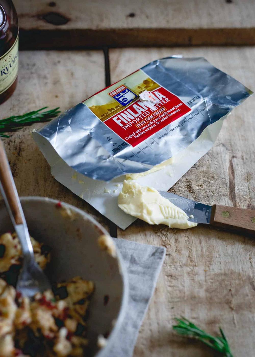 Take quality butter and kick it up a notch this holiday season with this cognac cranberry orange compound butter.