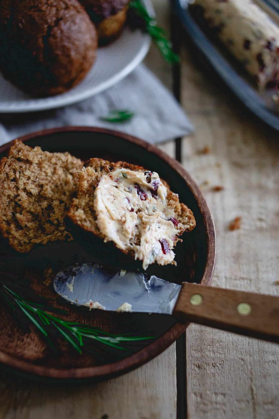 Simple to make and irresistible in taste, this cognac cranberry orange compound butter needs to be on your holiday table!