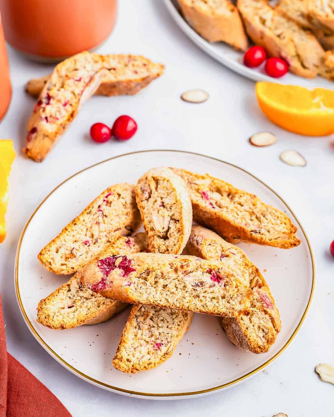 Cranberry Orange Biscotti