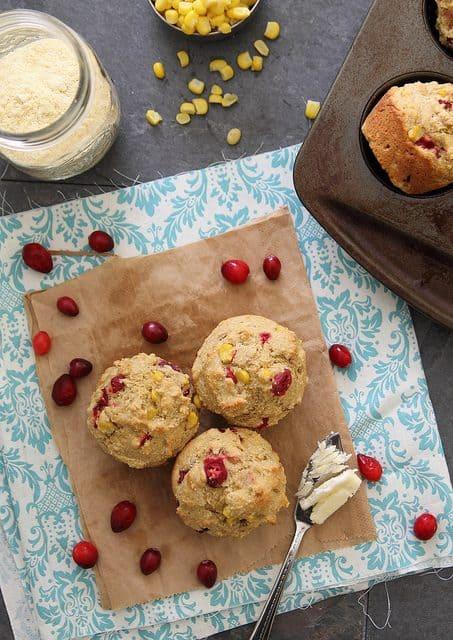Corn Cranberry Muffins