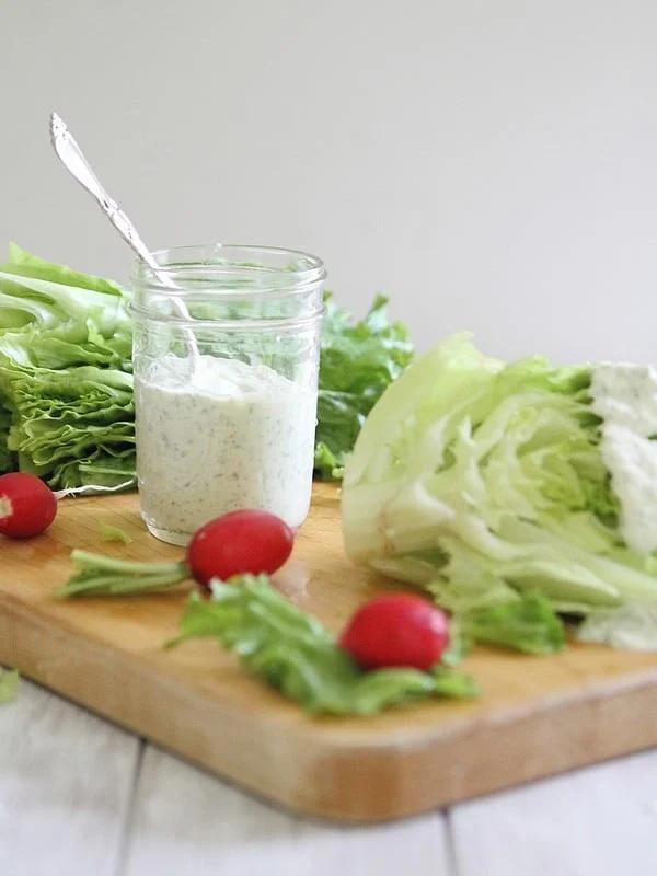 Creamy 3 Herb Dressing | runningtothekitchen.com