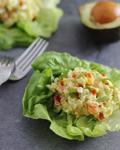Creamy Sriracha Avocado Egg Salad