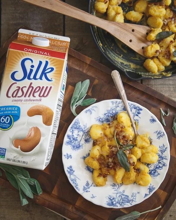 Creamy butternut white bean gnocchi