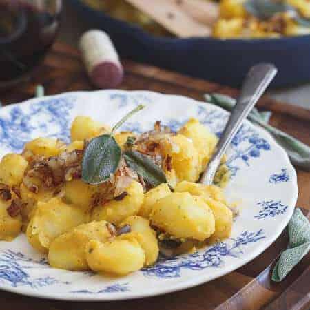 Creamy Sage Butternut White Bean Gnocchi