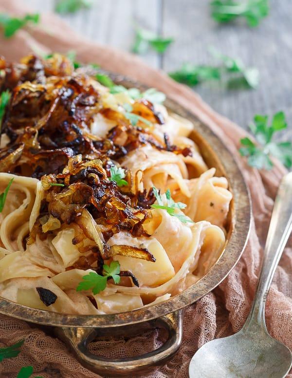 Creamy tomato ranch pappardelle
