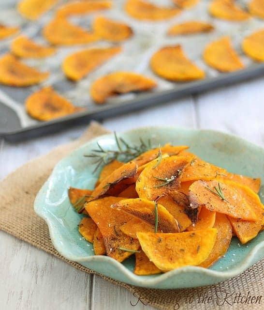 Crispy Baked Butternut Squash Chips
