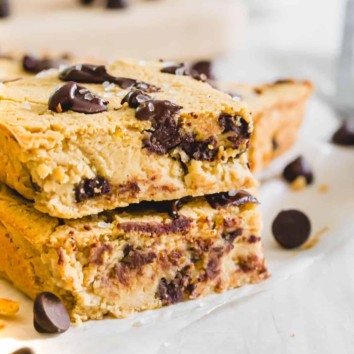 Chocolate Chip Chickpea Blondies