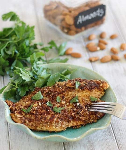 Dijon Almond Crusted Tilapia