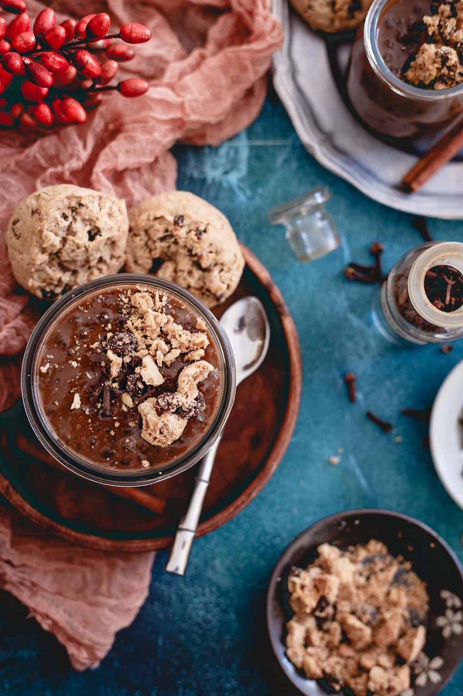 Gluten-free and full of fun flavor and texture, this dirty chai tapioca pudding is an easy and delicious dessert.