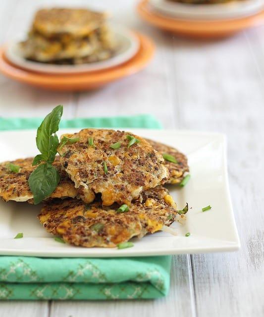 Quinoa corn fritters