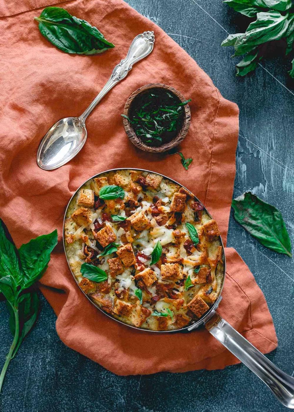 Everything Bagel Breakfast Strata